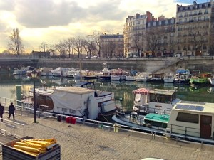 People even live on boats in Paris.