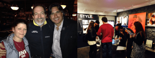 L-R Carrie Alexander and Paul Golini of Empire Communities with me (John Amardeil); Sean Mason Preview Opening